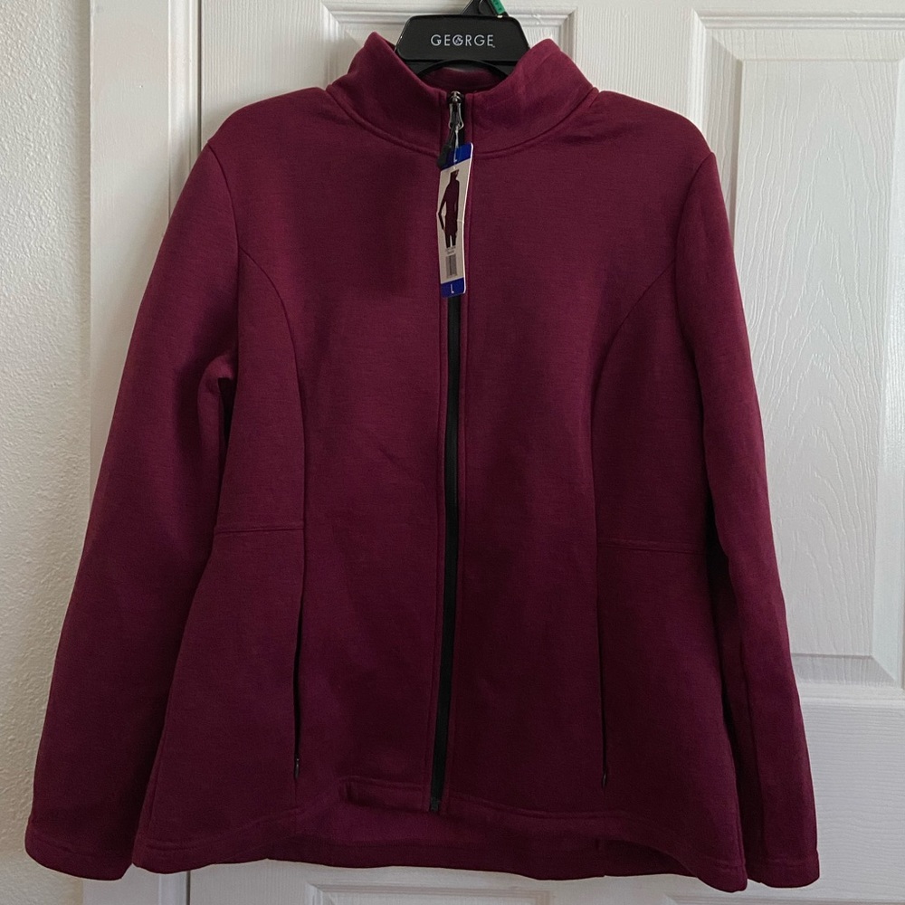 Burgundy long sleeved turtleneck sweater